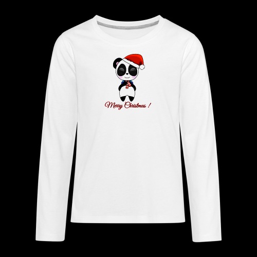 Panda noel - T-shirt manches longues Premium Ado