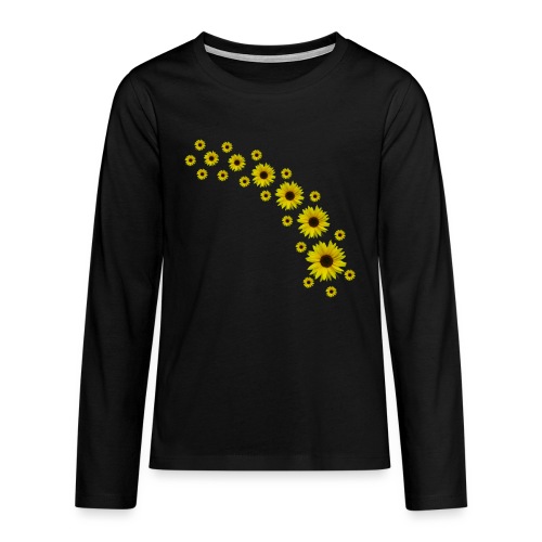 Sonnenblumen, Sonnenblume, Blumen - Teenager Premium Langarmshirt