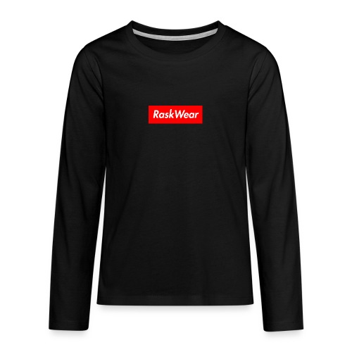 RaskWear Box Logo - Teenager premium T-shirt med lange ærmer