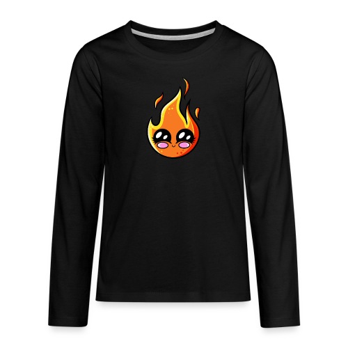 Incendio de Kawaii - Camiseta de manga larga premium adolescente