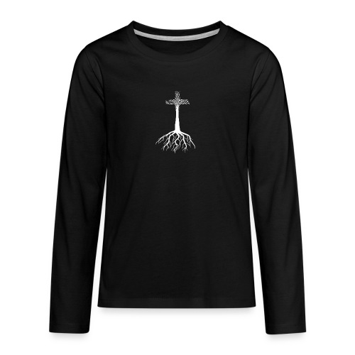 Wurzeln in Jesus Christus Glaubens Tshirt - Teenager Premium Langarmshirt