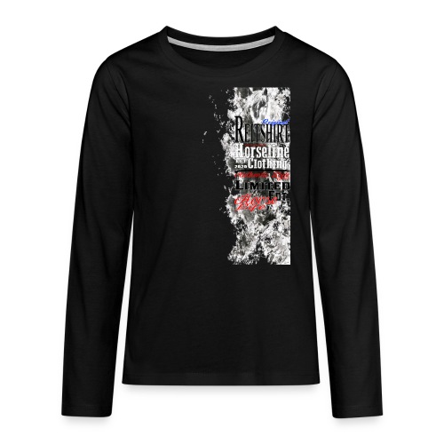 Limited Edition Reit Shirt Pferde Reiten - Teenager Premium Langarmshirt