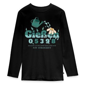 Giessen, Hesse - T-shirt manches longues Premium Ado - noir - Devant - AI Model Kid Female (0cm)