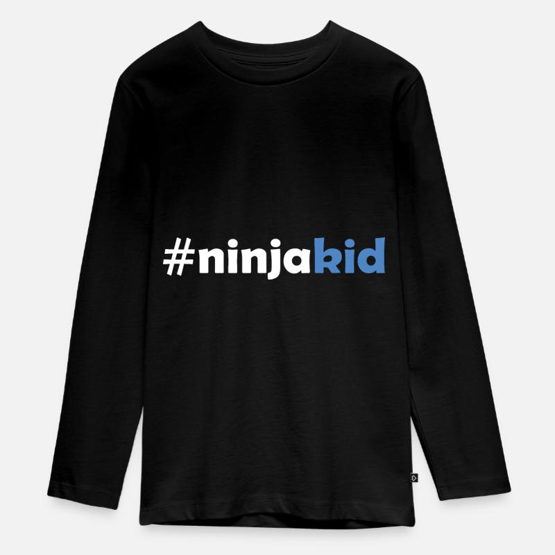 Ninja Warrior - Ninja Kid - T-shirt manches longues Premium Ado - noir