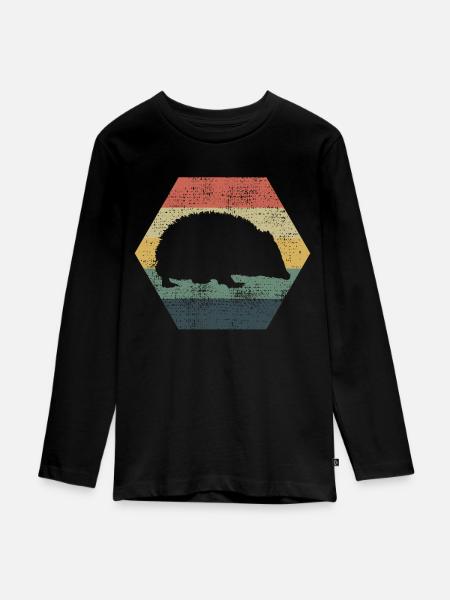 Igel Igel Igel - Teenager Premium Bio Langarmshirt - Schwarz