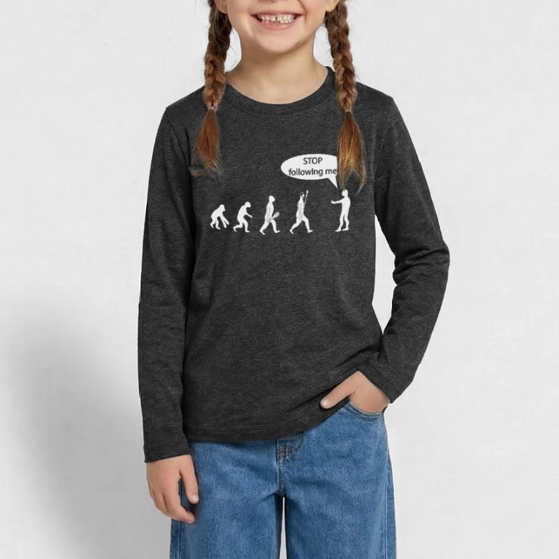 Evolution Teenager Premium Organic Long Sleeve Shirt