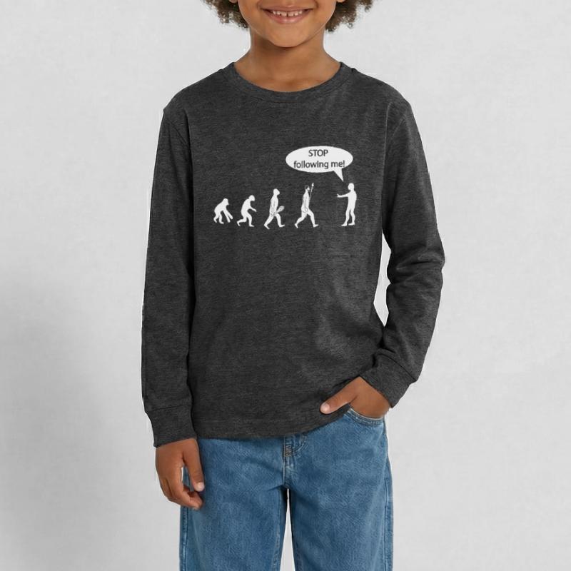 Evolution Teenager Premium Organic Long Sleeve Shirt