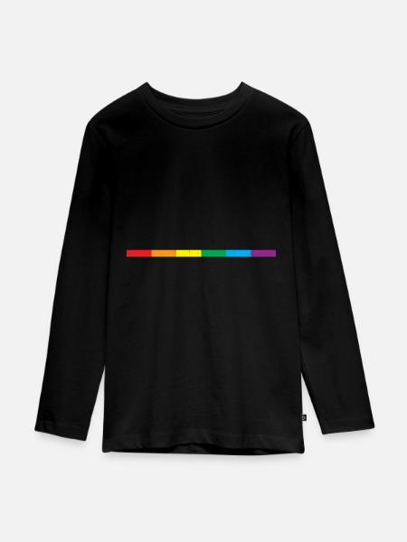 Gay Pride Geschenk - Teenager Premium Bio Langarmshirt - Schwarz