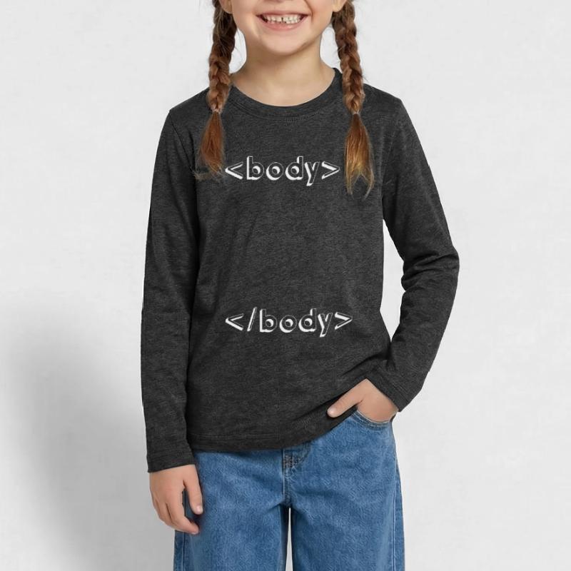 html css geek programming Teenager Premium Organic Long Sleeve Shirt