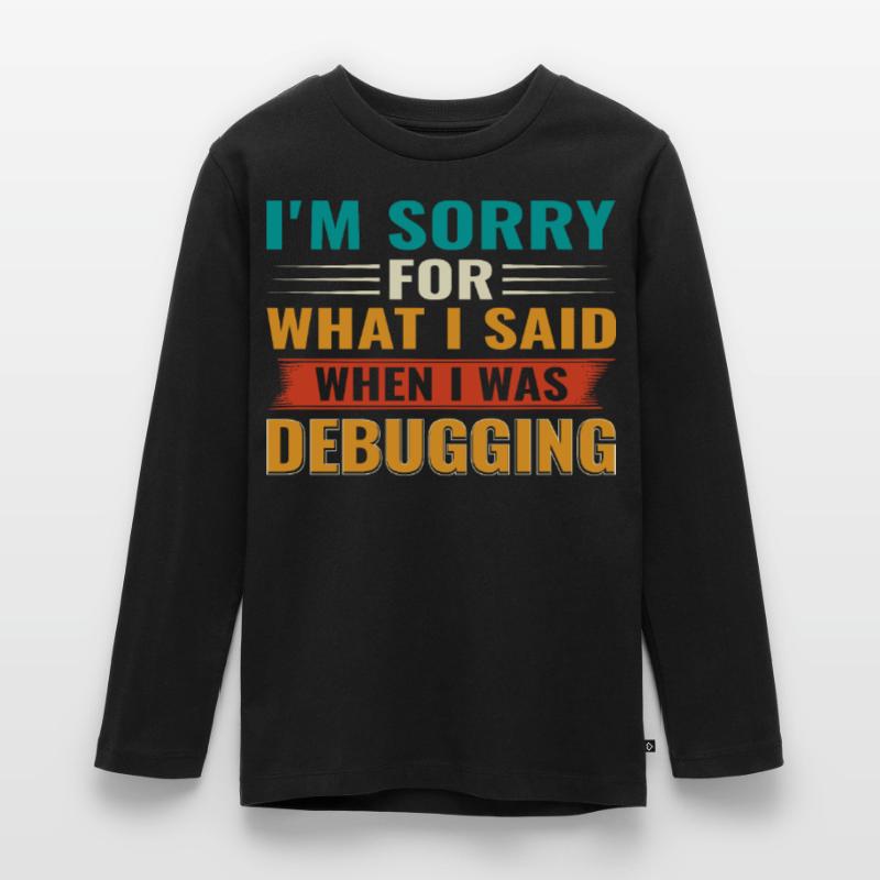 Debugging Nerd Computer Programmeur IT T-shirt manches longues Premium Ado