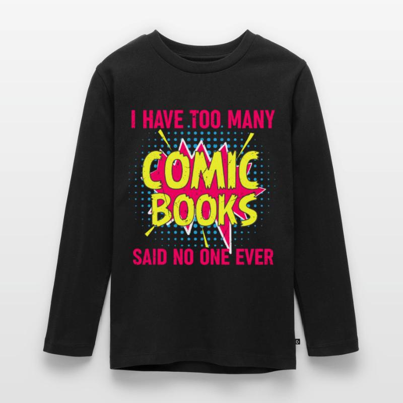 Comics Comic Heft Geschenk Heft Teenager Premium Bio Langarmshirt