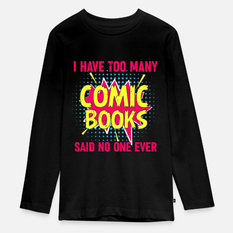 BD Comics Cahier de cadeaux - T-shirt manches longues Premium Ado - noir
