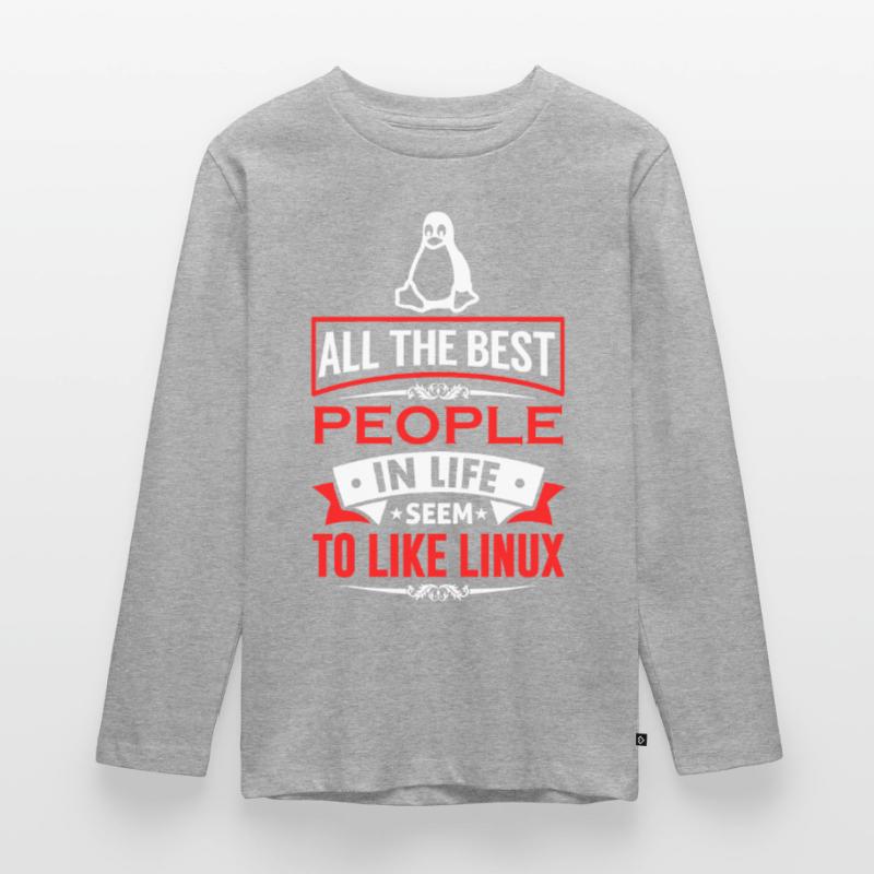 Linux Coding Nerd Sysadmin Geek Administrator T-shirt manches longues Premium Ado