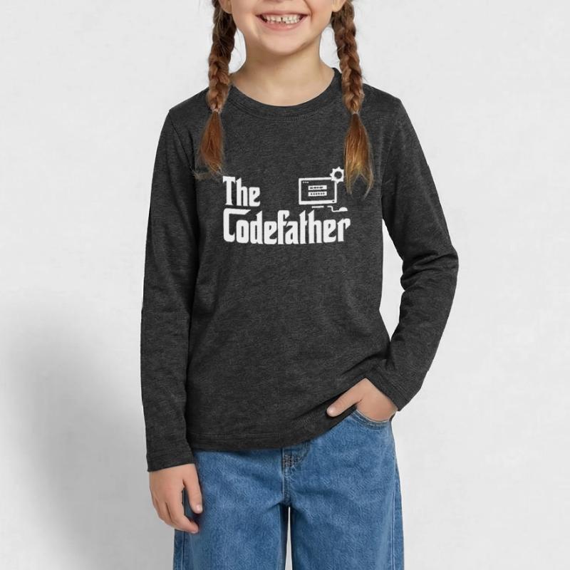 L’ordinateur codeur codeur développeur Codefather T-shirt manches longues Premium Ado