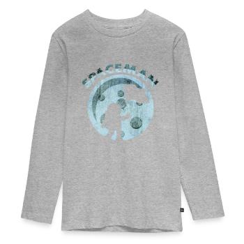 cosmos - Teenager Premium Organic Long Sleeve Shirt - heather grey - Front