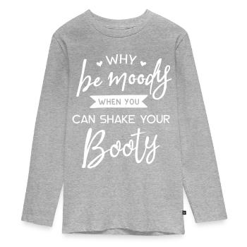 Danser - T-shirt manches longues Premium Ado - gris chiné - Devant
