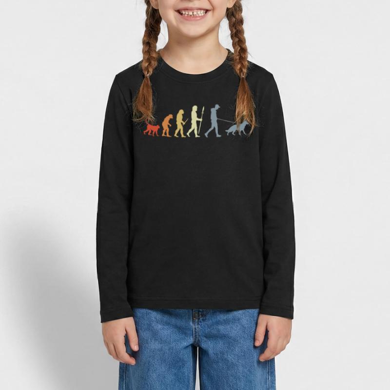 German Shepherd Owner Evolution Teenager Premium Bio Langarmshirt