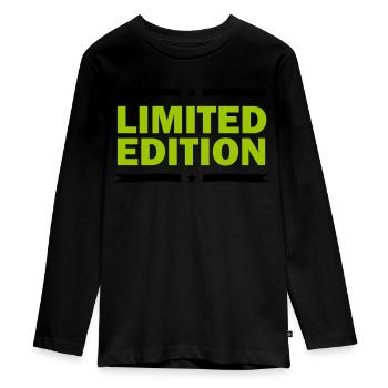 Édition limitée - T-shirt manches longues Premium Ado - noir - Devant - AI Model Kid Female (0cm)