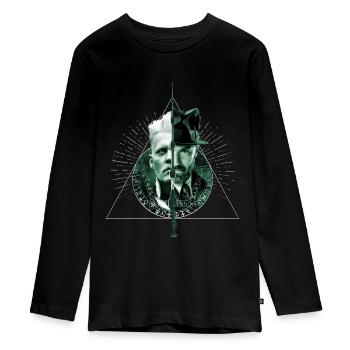 Animaux Fantastiques Dumbledore Grindelwald - T-shirt manches longues Premium Ado - noir - Devant - AI Model Kid Female (0cm)