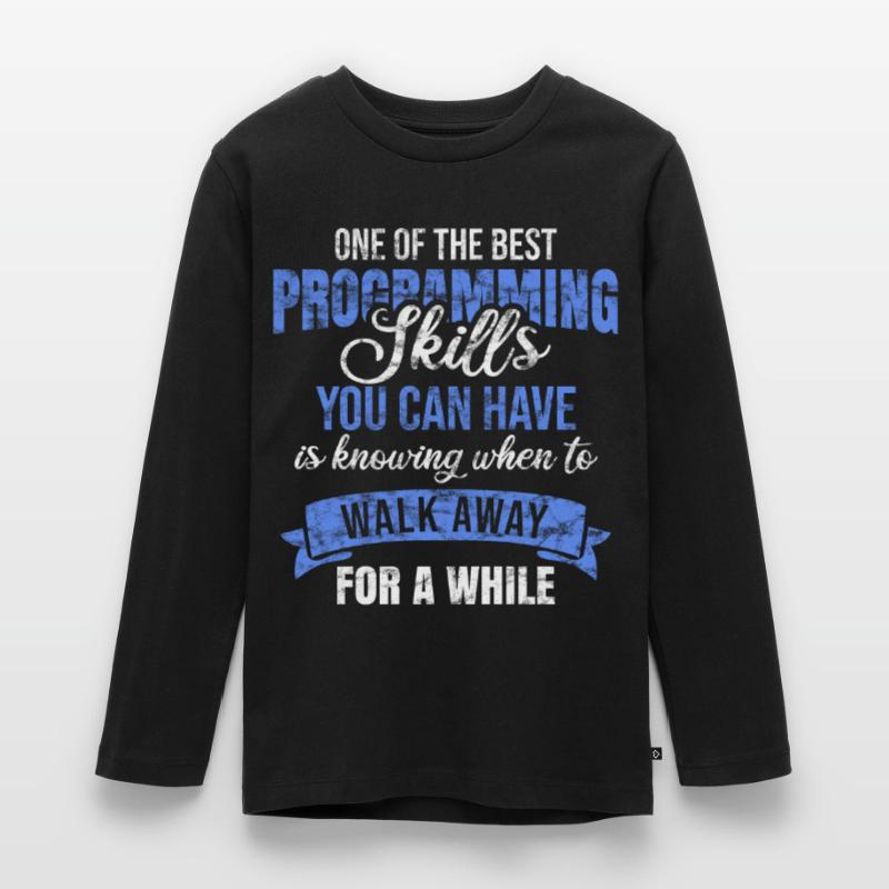 Programmierer Teenager Premium Bio Langarmshirt