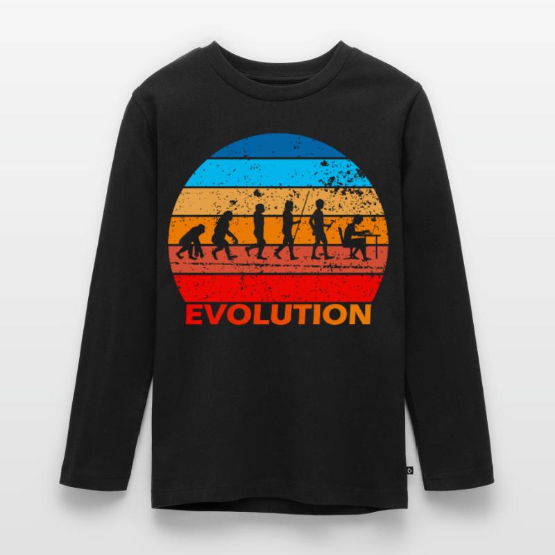 Evolution de l’informatique informatique Informatique Computer Science Computer Nerds T-shirt manches longues Premium Ado