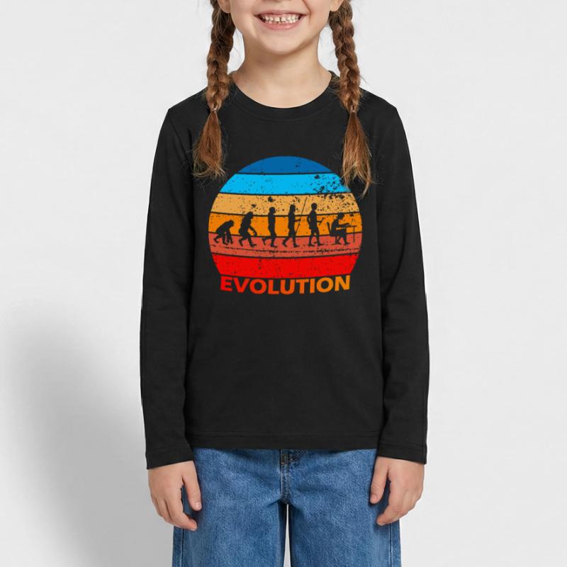 Evolution de l’informatique informatique Informatique Computer Science Computer Nerds T-shirt manches longues Premium Ado