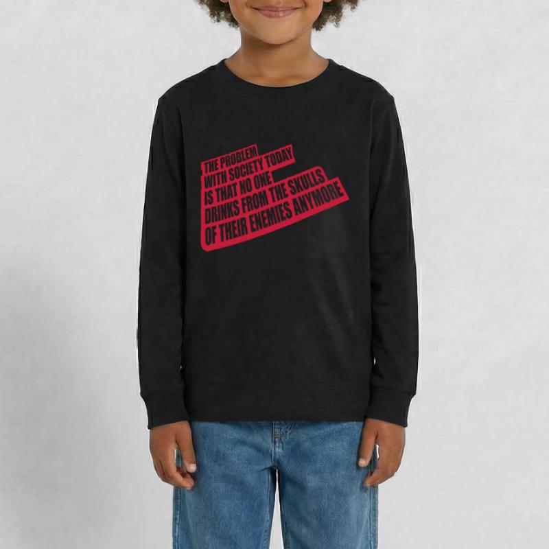 drinks from enemies skulls Teenager Premium Organic Long Sleeve Shirt