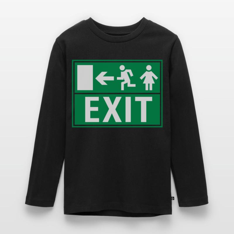 EXIT (FIRE EXIT) T-shirt manches longues Premium Ado