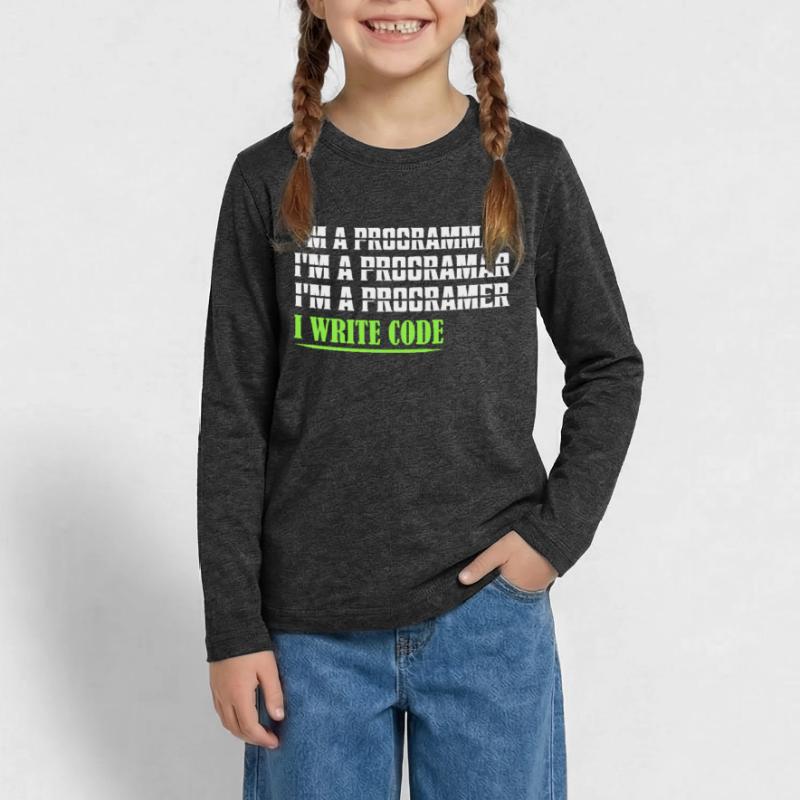 I'm A Programmar ........ I Write Code Coding Soft Teenager Premium Bio Langarmshirt