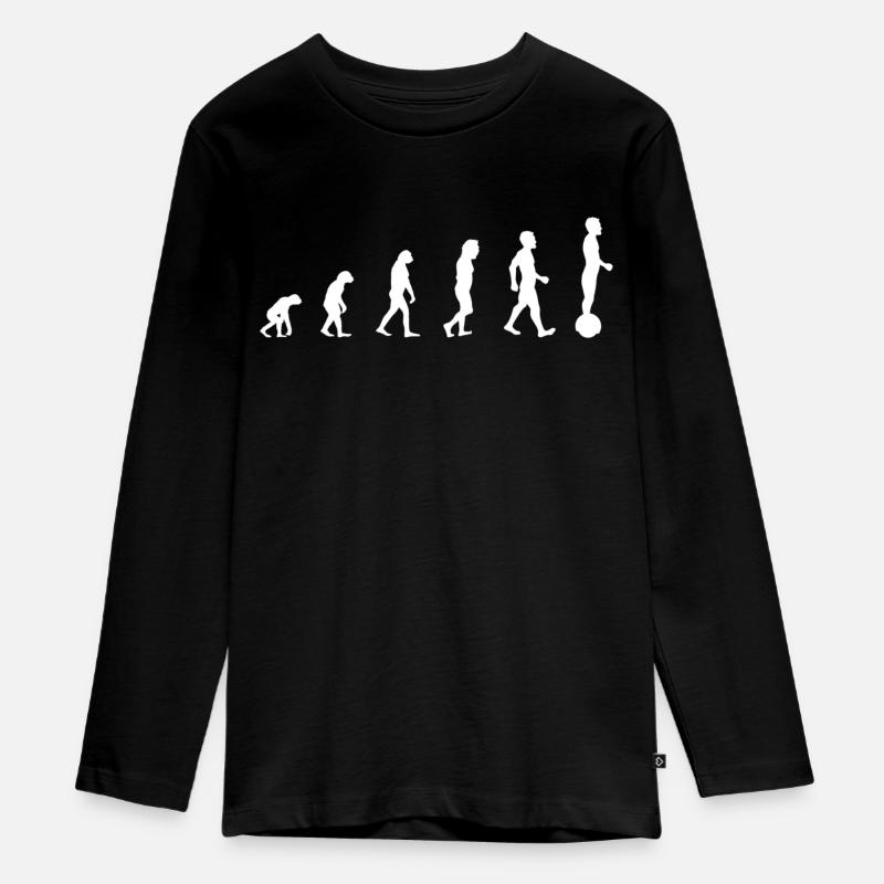 Gyroroue Evolution - Teenager Premium Bio Langarmshirt - Schwarz