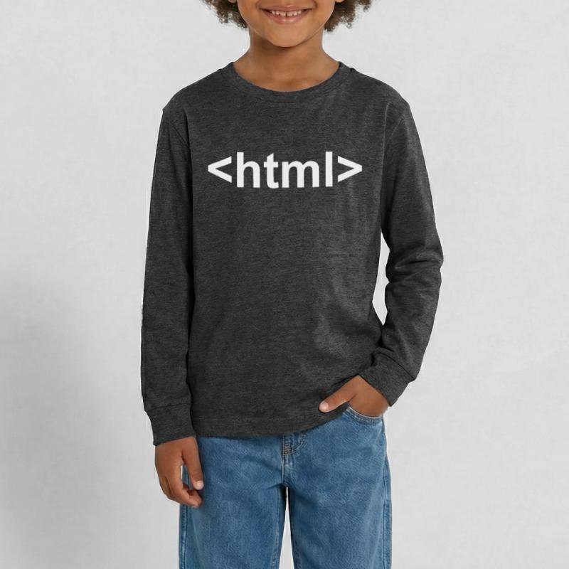 Computer nerd computer science html internet gift Teenager Premium Organic Long Sleeve Shirt