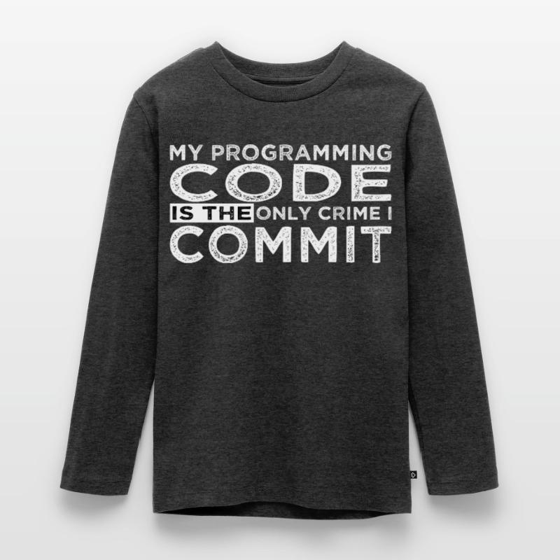 zocker engineering joke hacker superpower coder Teenager Premium Bio Langarmshirt