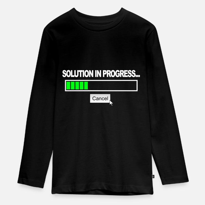 Solution en cours - T-shirt manches longues Premium Ado - noir
