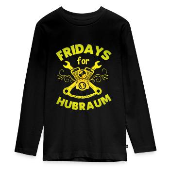 Fridays for cylindrée Rigolo - T-shirt manches longues Premium Ado - noir - Devant - AI Model Kid Female (0cm)