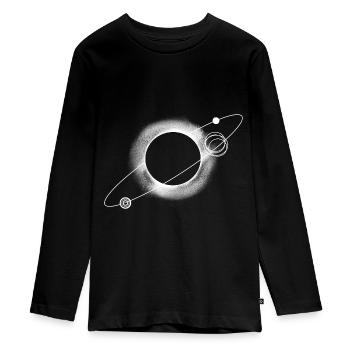 Black Hole - Teenager Premium Organic Long Sleeve Shirt - black - Front - AI Model Kid Female (0cm)