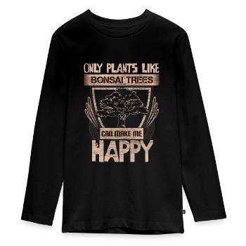 Bonsaï Asie - T-shirt manches longues Premium Ado - noir - Devant - AI Model Kid Female (0cm)