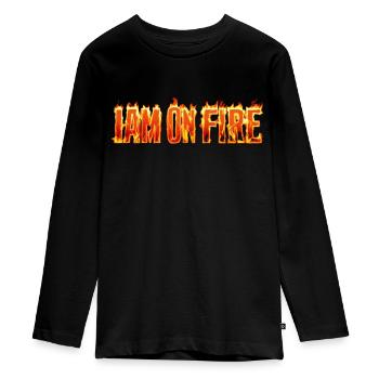 Fougueux gagnant ! - T-shirt manches longues Premium Ado - noir - Devant - AI Model Kid Female (0cm)