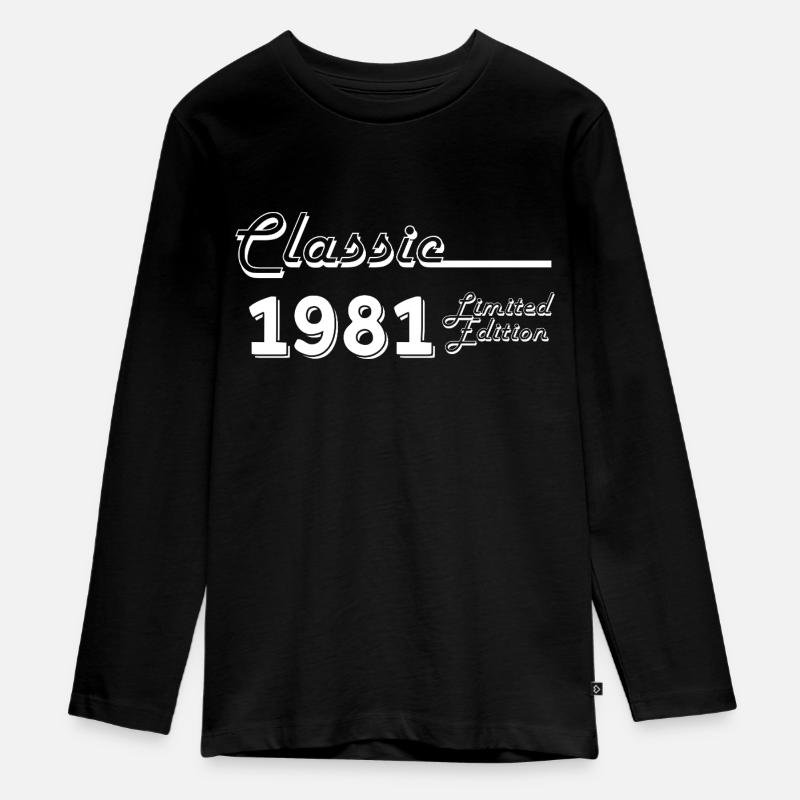 Classic 1981 édition limitée - T-shirt manches longues Premium Ado - noir