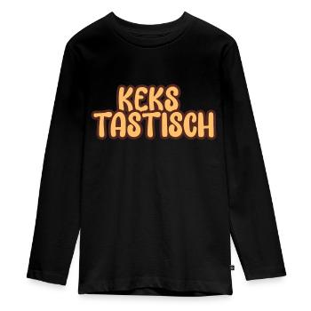 Biscuits au chocolat Tastic - T-shirt manches longues Premium Ado - noir - Devant - AI Model Kid Female (0cm)