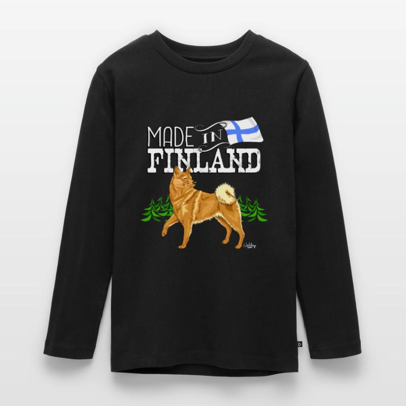 Finnish Spitz Ear Made2 Teenager Premium Organic Long Sleeve Shirt