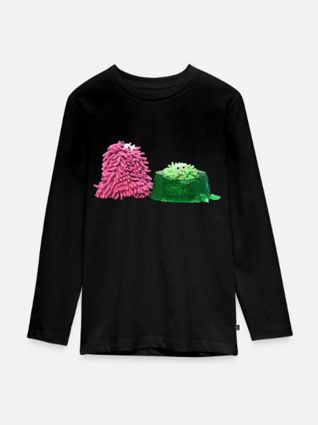 Wackelpudding - Teenager Premium Bio Langarmshirt - Schwarz
