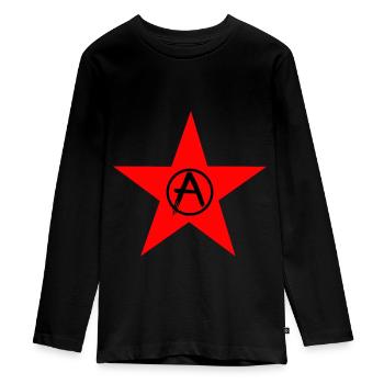 antifa - Teenager Premium Bio Langarmshirt - Schwarz - Vorne - AI Model Kid Female (0cm)