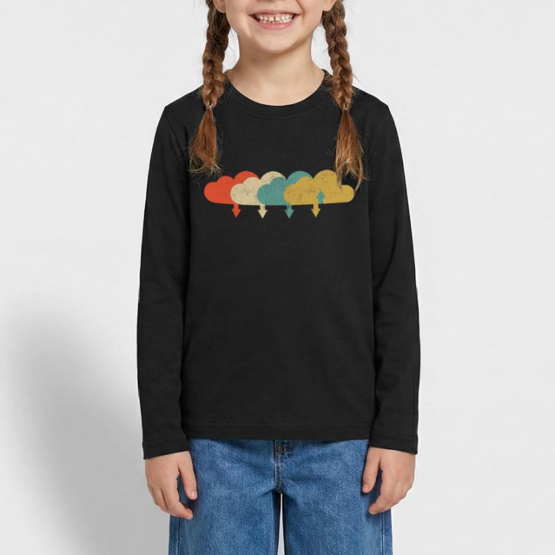 Vintage DevOps Engineer Cloud Computing T-shirt manches longues Premium Ado