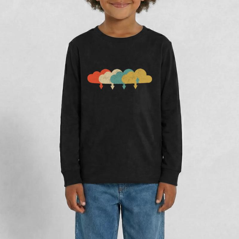 Vintage DevOps Engineer Cloud Computing T-shirt manches longues Premium Ado