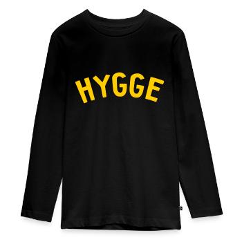 Hygge Scandinavian Lifestyle - Teenager Premium Bio Langarmshirt - Schwarz - Vorne - AI Model Kid Female (0cm)