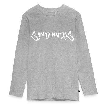Send Nudes - Teenager Premium Organic Long Sleeve Shirt - heather grey - Front