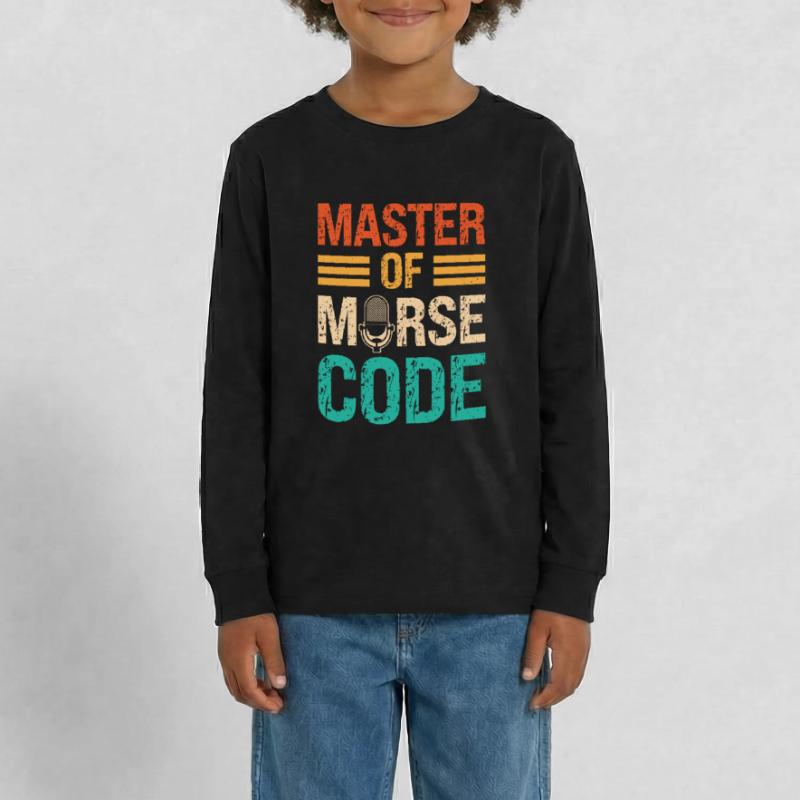 Maître du dicton en code Morse - Conférencier du programme T-shirt manches longues Premium Ado