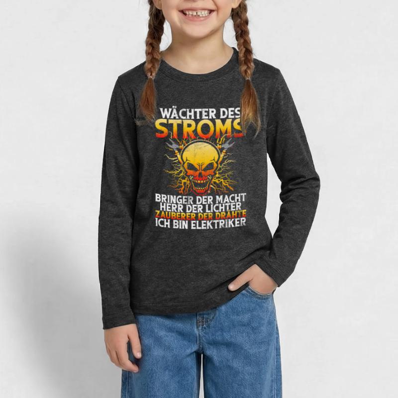Electronics Technician Electrics Profession Volt Electrical Engineering Teenager Premium Organic Long Sleeve Shirt