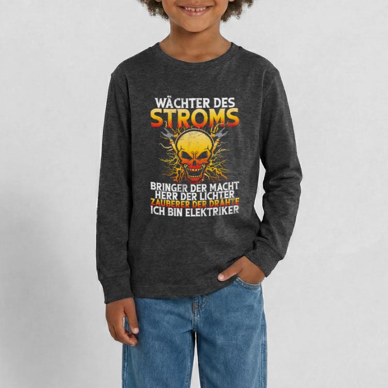 Electronics Technician Electrics Profession Volt Electrical Engineering Teenager Premium Organic Long Sleeve Shirt