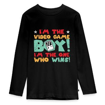Computer Gaming - Teenager Premium Bio Langarmshirt - Schwarz - Vorne - AI Model Kid Female (0cm)
